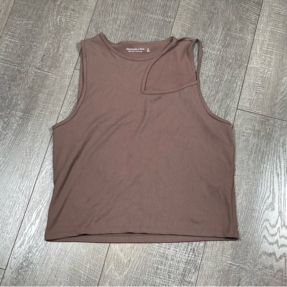 Abercrombie and fitch soft a&f collection Ribbed Crop Top cut out Size XL - Picture 1 of 4